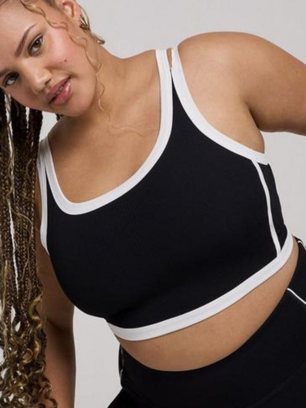Torrid TRU Performance Rib Active Sports Bra with Piping